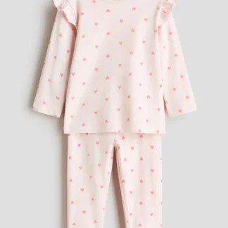 H&M プリントコットンパジャマ