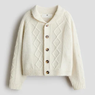 H&M ケーブルニットカーディガン