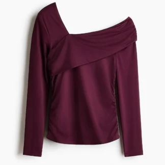 H&M ドレープワンショルダートップス