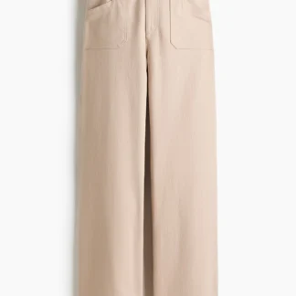 H&M ツイルワイドパンツ