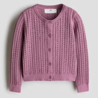 H&M ポインテルニット コットンカーディガン