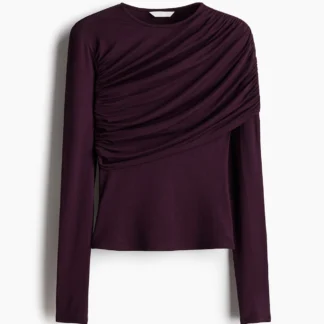 H&M ドレープアシンメトリートップス