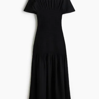 H&M シャーリングディテールワンピース