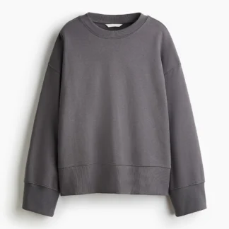 H&M オーバーサイズ コットンスウェットシャツ