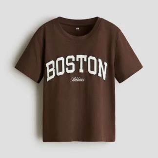 H&M プリント コットンTシャツ