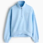 H&M ハーフジップスウェットトップス