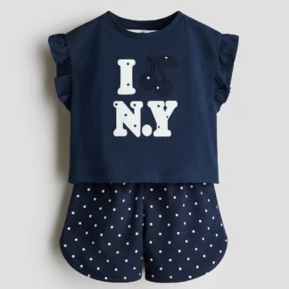 H&M トップス&ショートパンツ 2アイテムセット