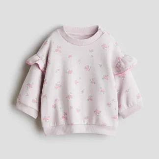 H&M フリルディテールスウェットトップス