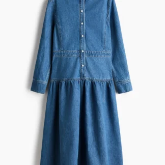 H&M デニムミディワンピース