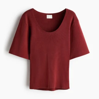 H&M ファインニットTシャツ