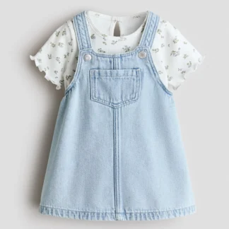 H&M サロペットスカート&トップス 2アイテムセット