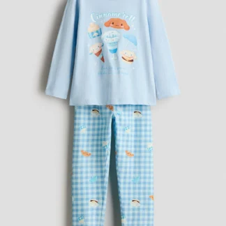 H&M プリントコットンパジャマ