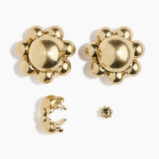 H&M フローラルイヤーアクセサリー 4個セット