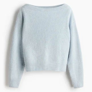 H&M オーバーサイズ ボートネックセーター