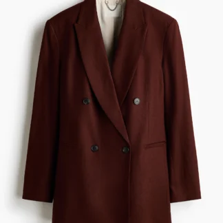 H&M リネンブレンドブレザー