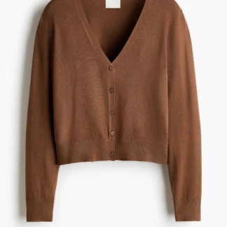 H&M ファインニットVネックカーディガン