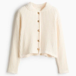 H&M 襟付きカーディガン