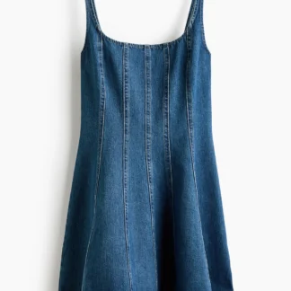 H&M フレアスカート デニムワンピース