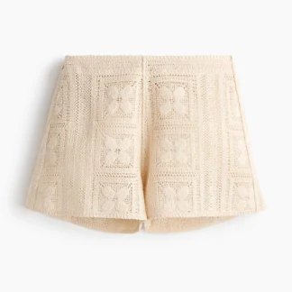 H&M シルクブレンド クロッシェライクショートパンツ