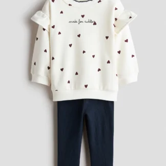 H&M スウェットシャツ&レギンス 2アイテムセット