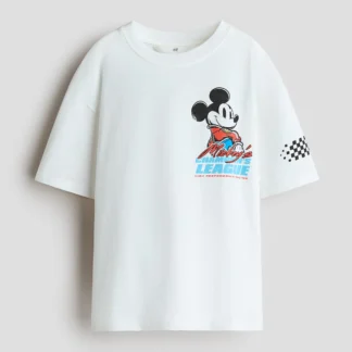 H&M ルーズフィット プリントTシャツ
