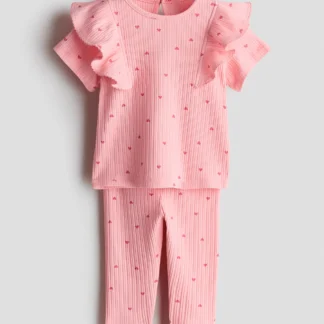 H&M プリントデザイン コットン2アイテムセット