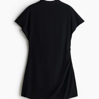 H&M ドレープハイネックワンピース