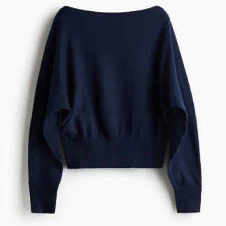 H&M バットウイングスリーブ ファインニットセーター