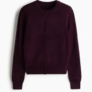 H&M テクスチャードニットカーディガン