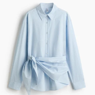 H&M スカーフディテールシャツ