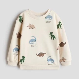 H&M プリント裏起毛スウェットシャツ
