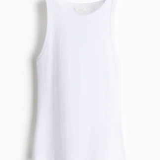 H&M コットンリブタンクトップ