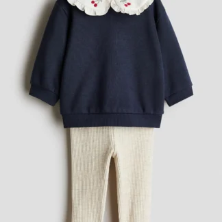 H&M トップス&レギンス 2アイテムセット