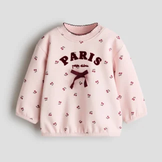 H&M デザインスウェットシャツ