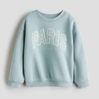 H&M デザイン裏起毛スウェットシャツ