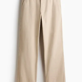 H&M リラックスフィット コットンチノパンツ