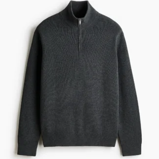 H&M レギュラーフィット ハーフジップセーター