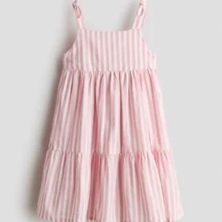 H&M コットンティアードワンピース