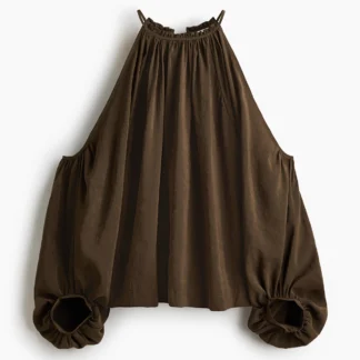 H&M ベアショルダーブラウス
