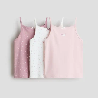 H&M コットンキャミトップス 3枚セット