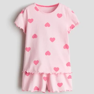 H&M プリントコットンパジャマ