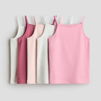 H&M コットンキャミトップス 5枚セット