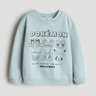 H&M プリント裏起毛スウェットシャツ