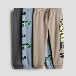 H&M ディテールデザイン裏起毛ジョガーパンツ 3本セット
