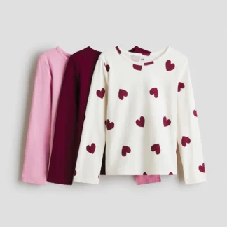 H&M 3-pack cotton tops