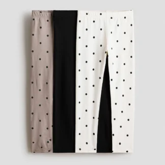 H&M コットンレギンス 3本セット