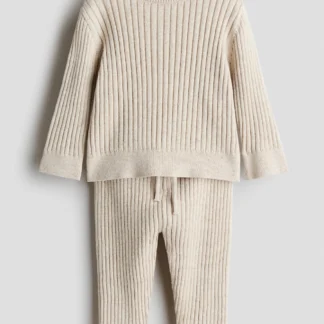 H&M ワイドリブコットン2アイテムセット