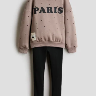 H&M スウェットシャツ&レギンス 2アイテムセット