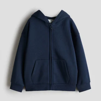 H&M フルジップ裏起毛スウェットパーカ