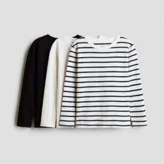 H&M コットントップス 3枚セット